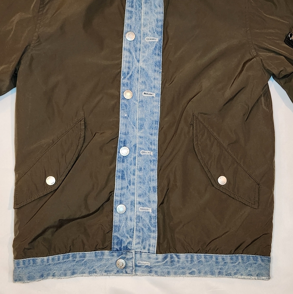 Men's Brown and Blue Jacket - Picture 2 of 7